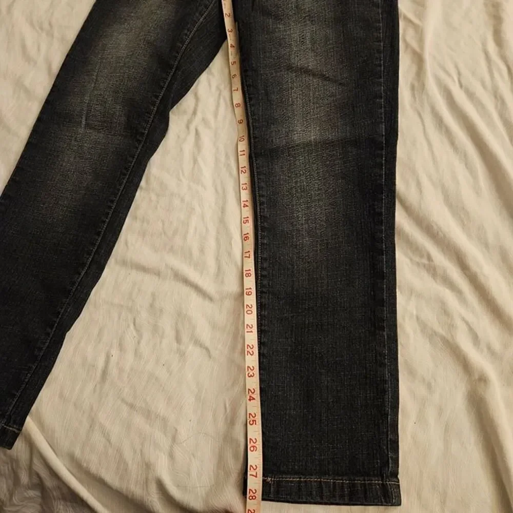 Flavour Bubblegum Jeans 8P Regular Dark Wash 8 Petite Short New NWT Y2K Zipper - Picture 8 of 9